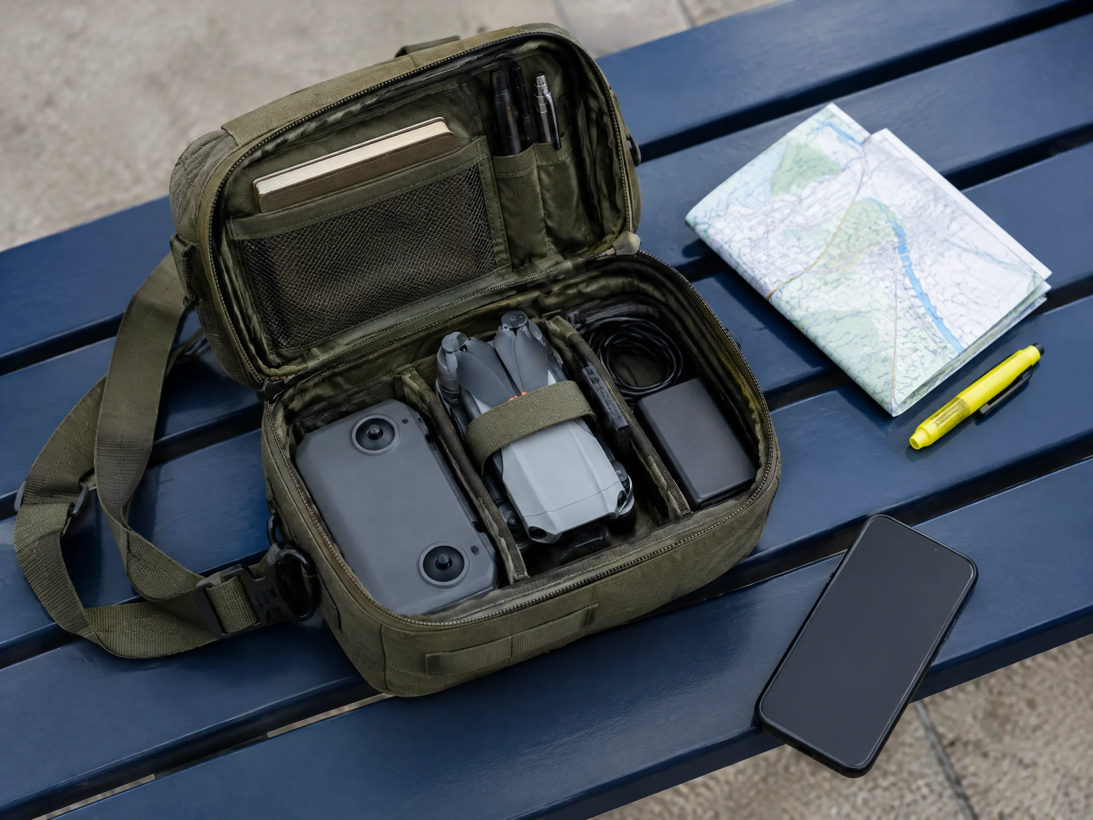 Field bag and product route materials
